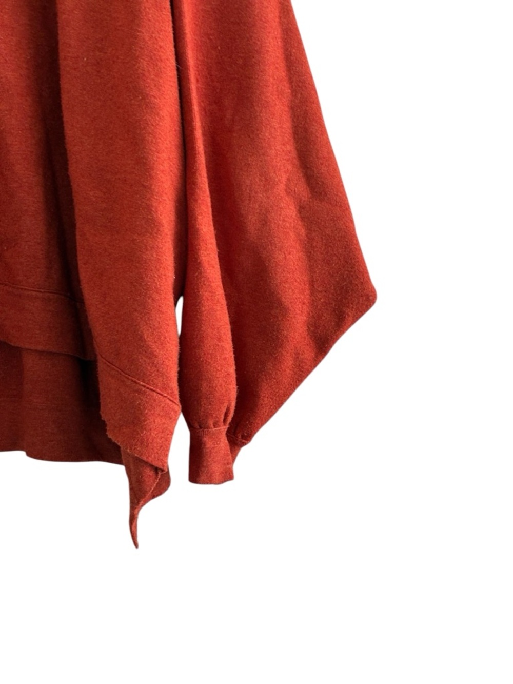 Free People | Uptown Pullover burnt orange rust slouchy oversized sweater small - Picture 7 of 13
